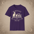 Black Cat Bookshop graphic tee in Purple