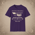 Broom and Bramble graphic tee in Purple