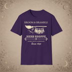 Broom and Bramble graphic tee in Purple