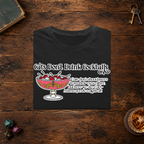 Cats Don’t Drink Cocktails folded graphic tee mockup