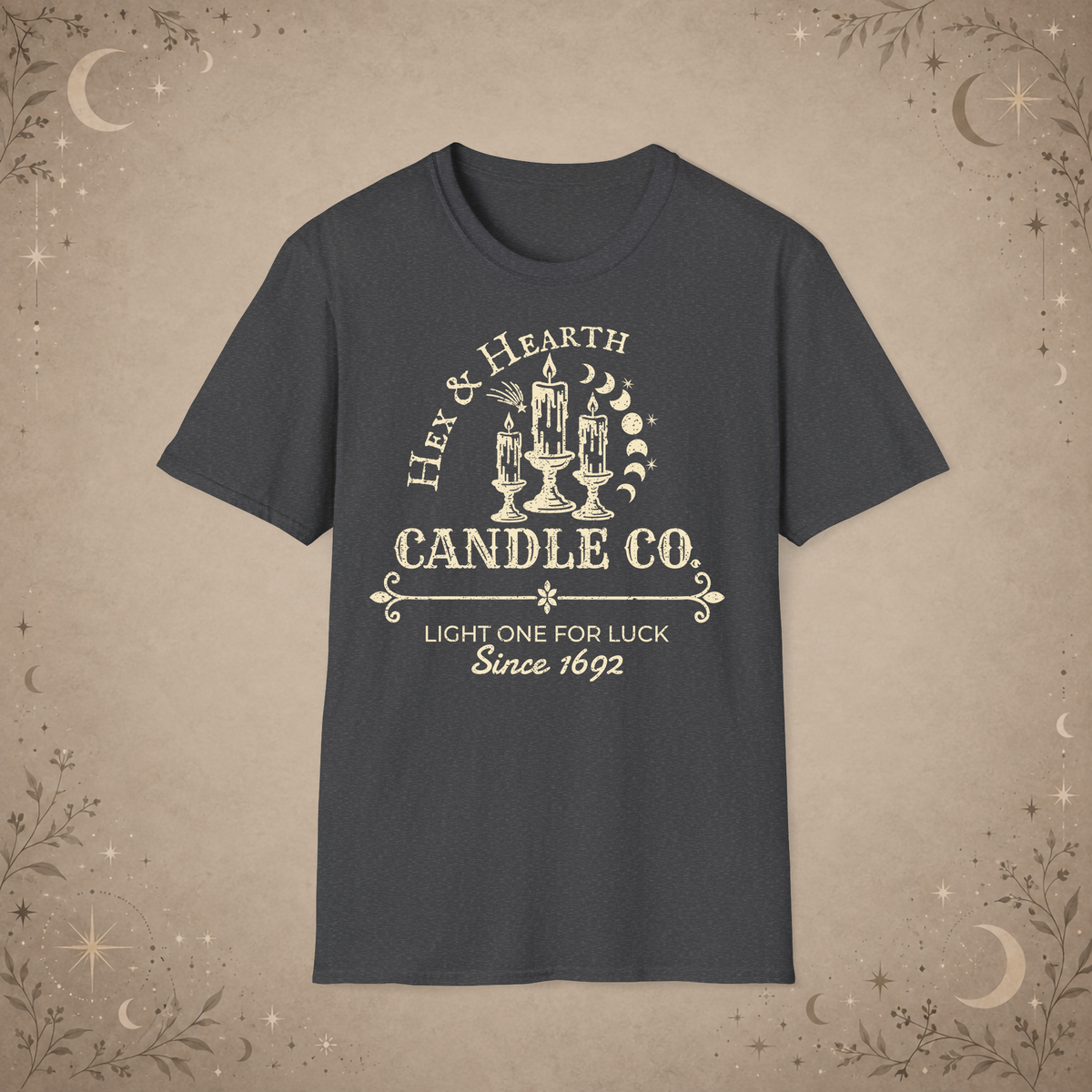 Hex & Hearth graphic tee in Dark Heather
