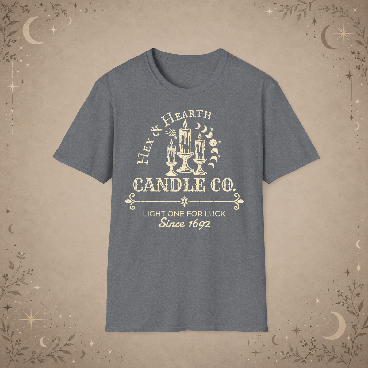 Hex & Hearth graphic tee in Graphite Heather