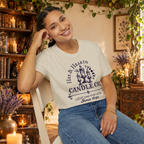 Hex & Hearth graphic tee on seated woman