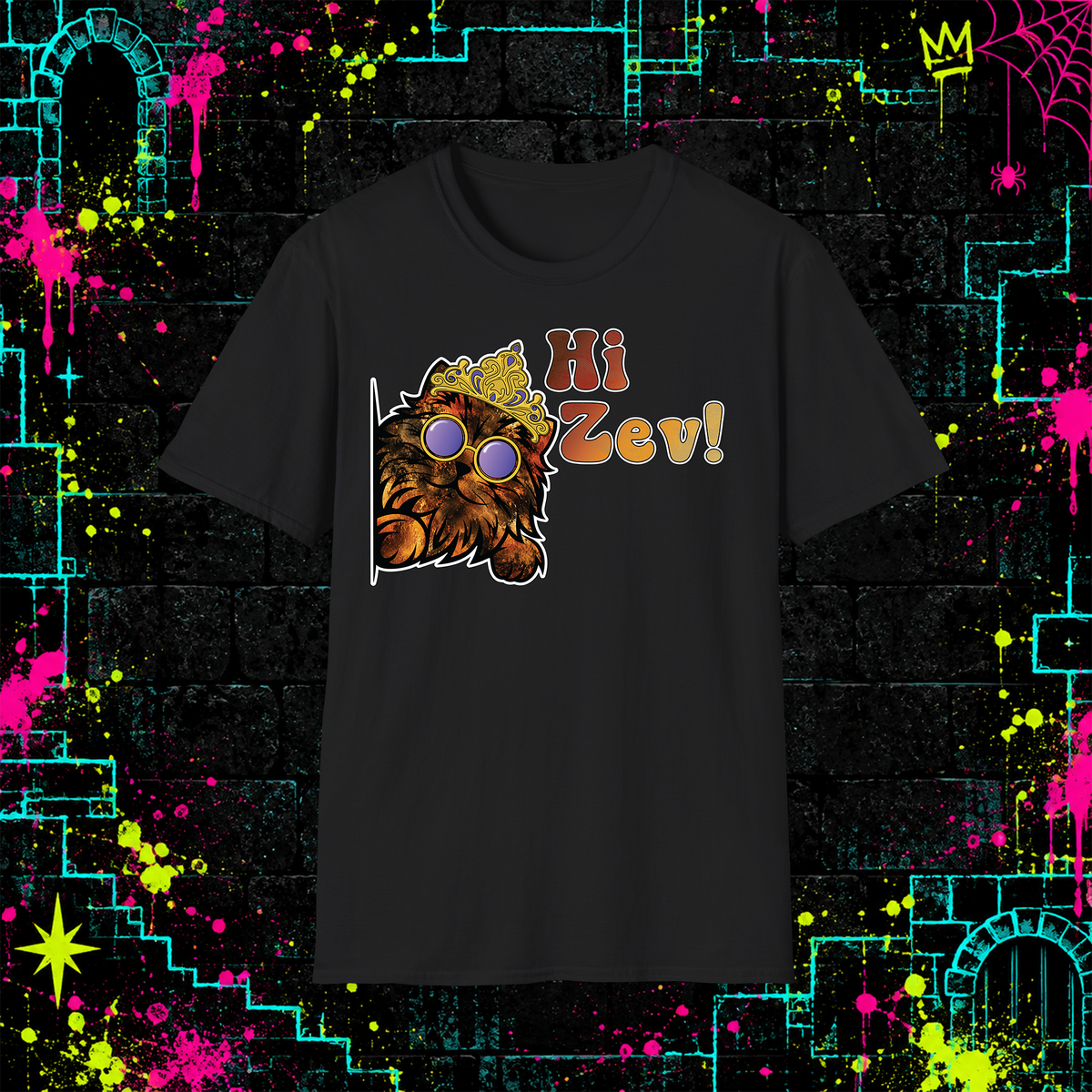 Hi Zev! graphic tee in Black