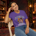 It’s Okay to Be a Work in Progress graphic tee on seated woman