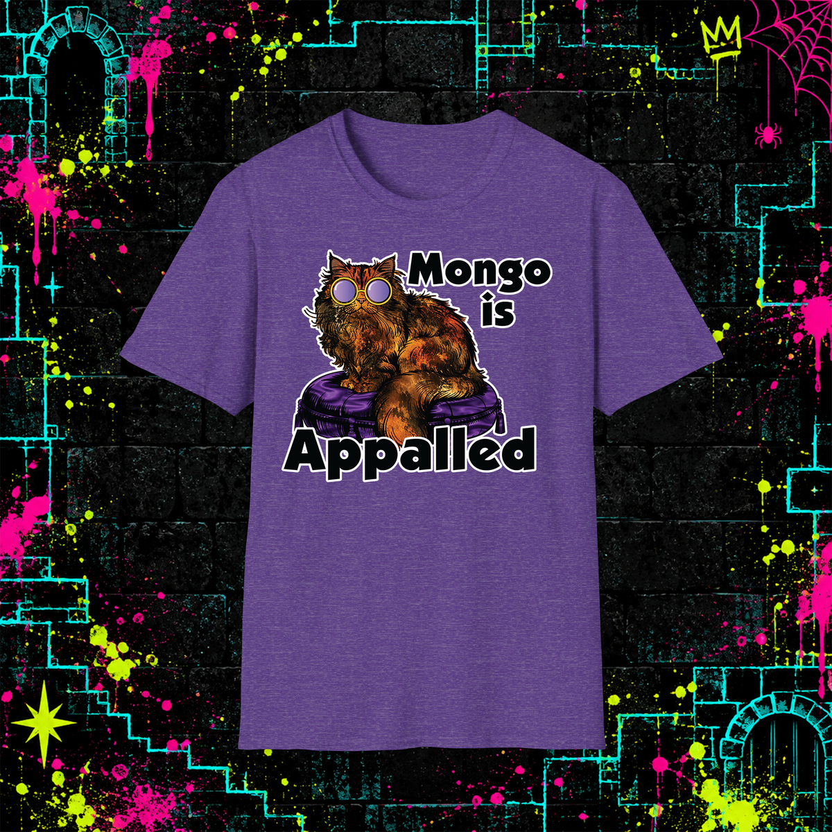 Mongo Is Appalled shirt in Heather Purple