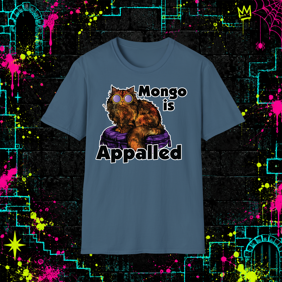 Mongo Is Appalled shirt in Indigo Blue