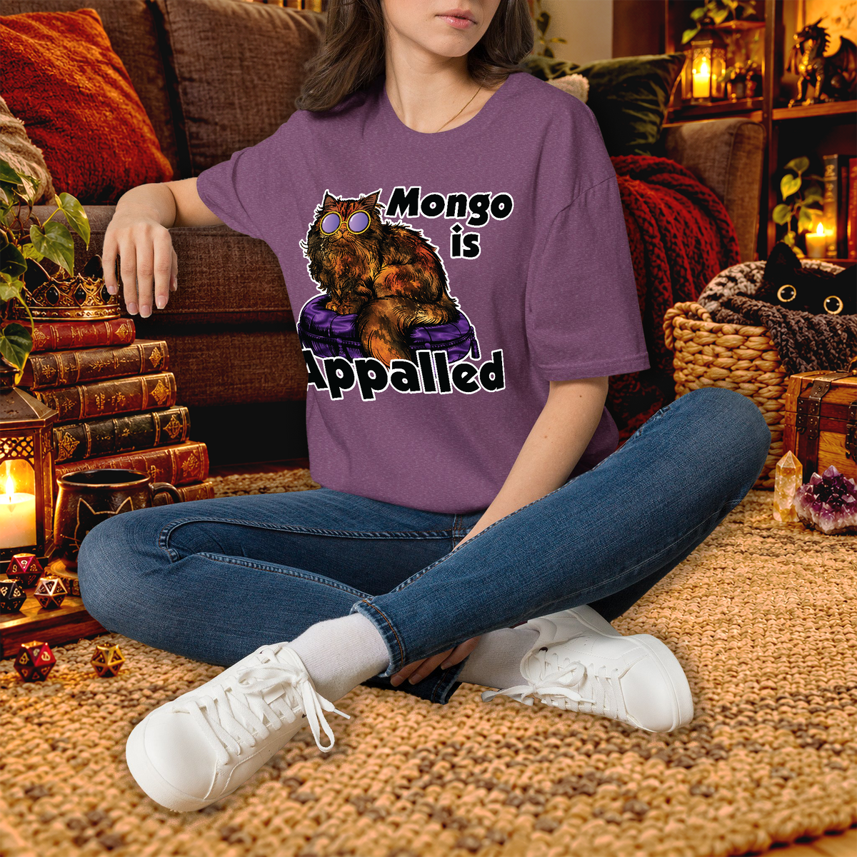 Mongo Is Appalled graphic tee lifestyle mockup