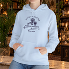 Moon and Thistle hoodie, light blue lifestyle