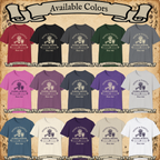 Moon and Thistle graphic tee available colors