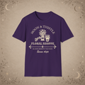 Moon and Thistle graphic tee in Purple