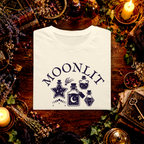 Moonlit Apothecary folded graphic tee mockup
