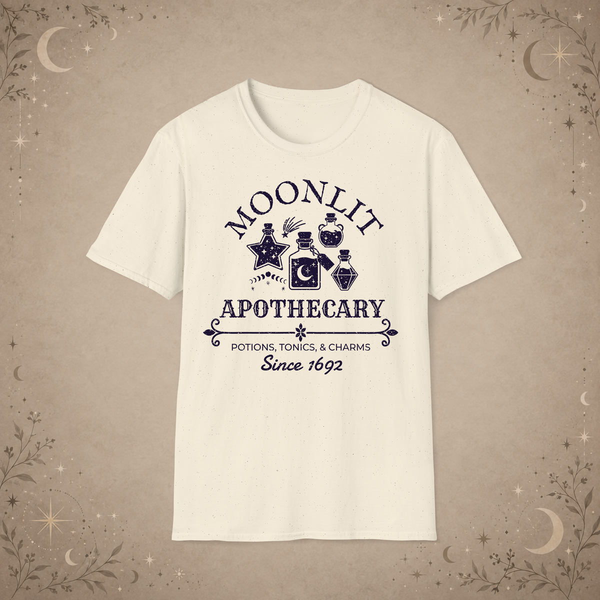 Moonlit Apothecary graphic tee in Natural