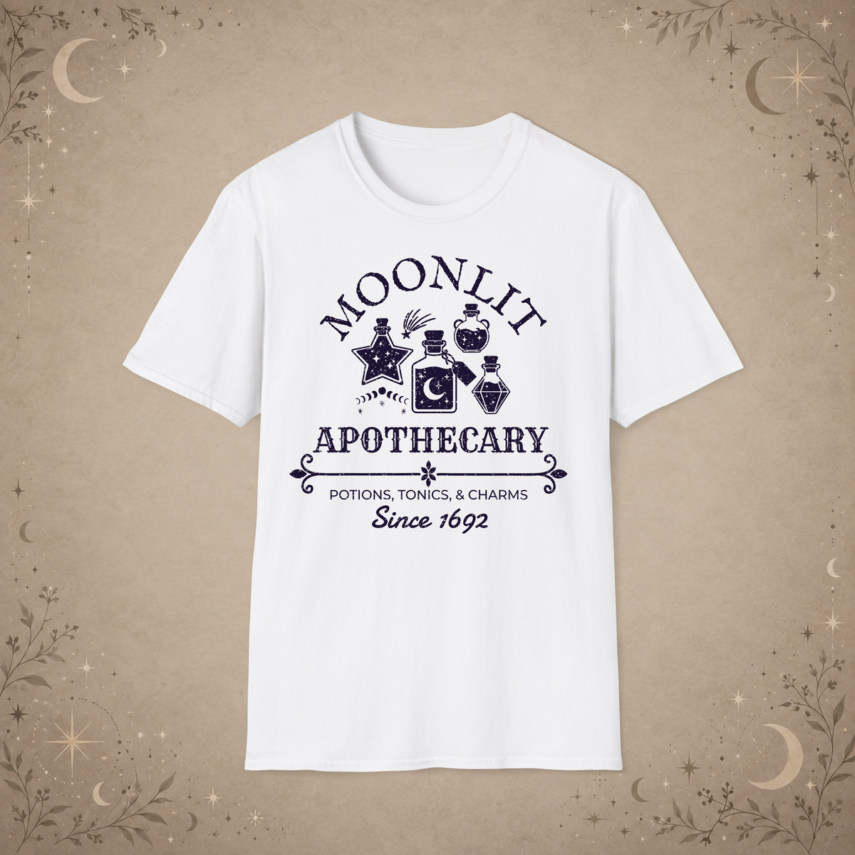 Moonlit Apothecary graphic tee in White