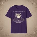 The Curious Cauldron graphic tee in Purple