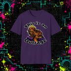 This Is an Outrage shirt in Purple