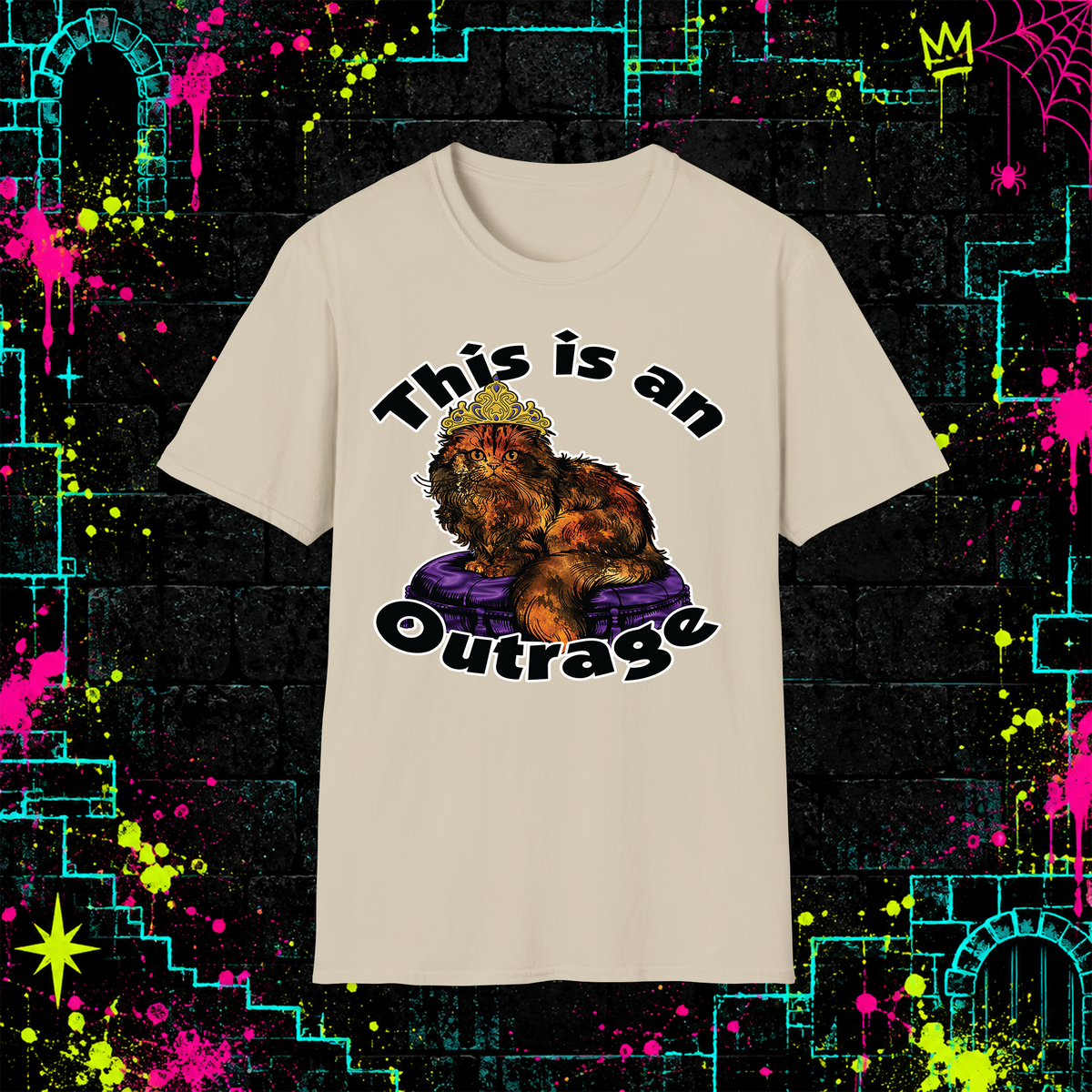 This Is an Outrage shirt in Sand