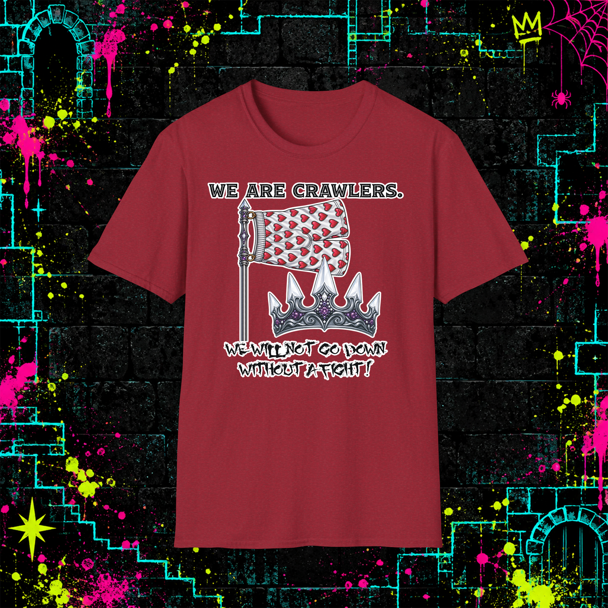 We Are Crawlers shirt in Antique Cherry Red