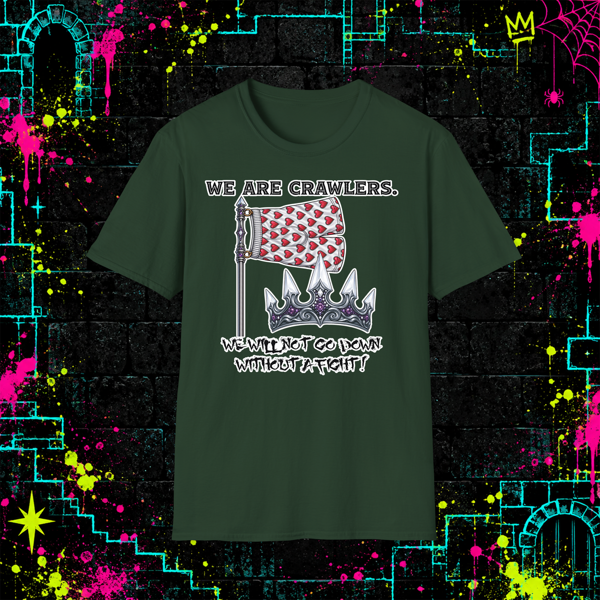 We Are Crawlers shirt in Forest Green