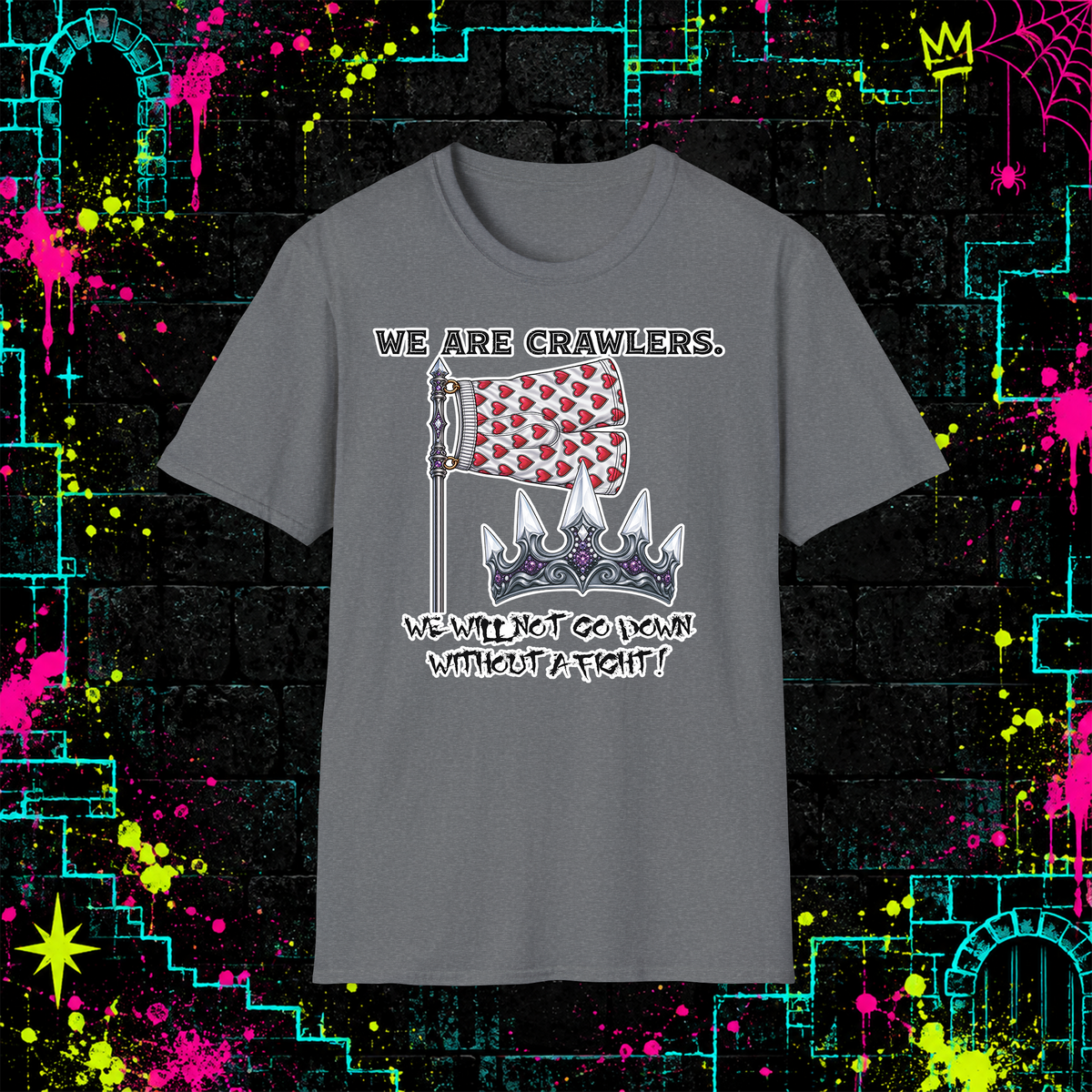 We Are Crawlers shirt in Graphite Heather