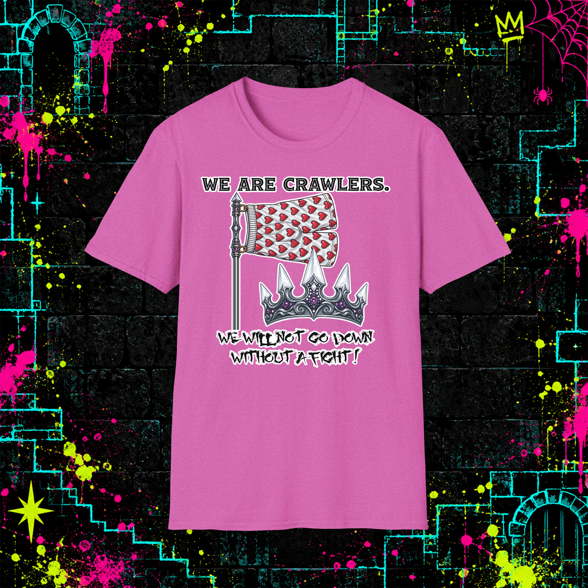 We Are Crawlers shirt in Heather Berry