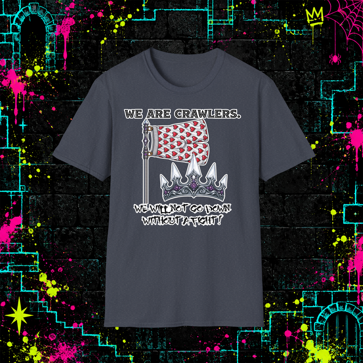 We Are Crawlers shirt in Heather Navy