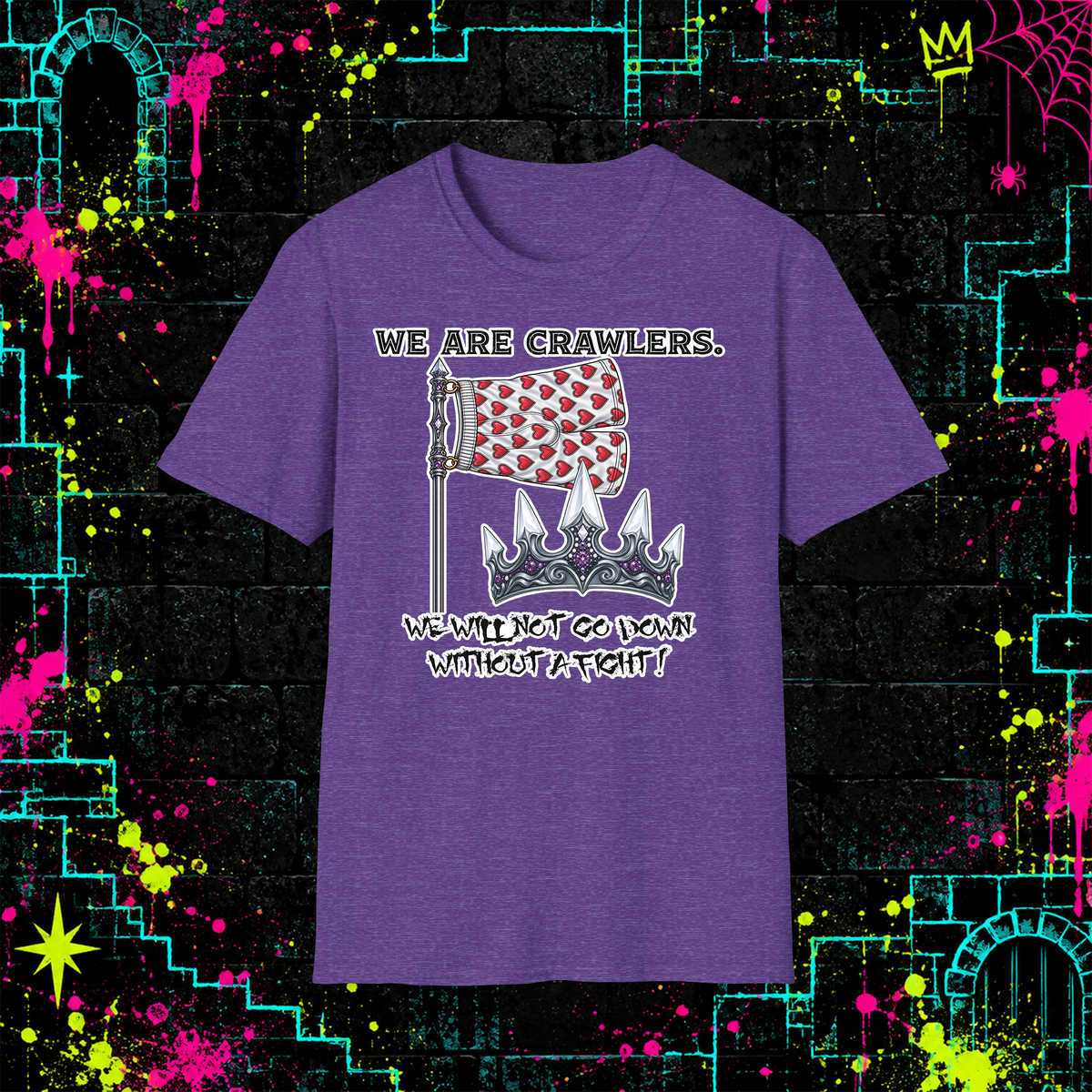 We Are Crawlers shirt in Heather Purple