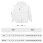 Witches Brew Coffee Co. full-zip hoodie size chart