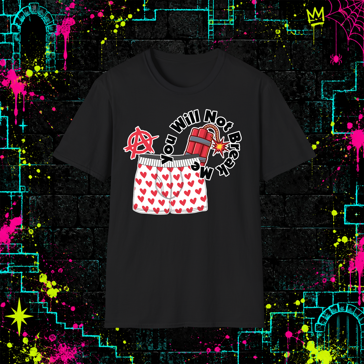 You Will Not Break Me shirt in Black
